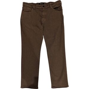 34 Heritage Straight Leg Jeans In Brown Size 40x30